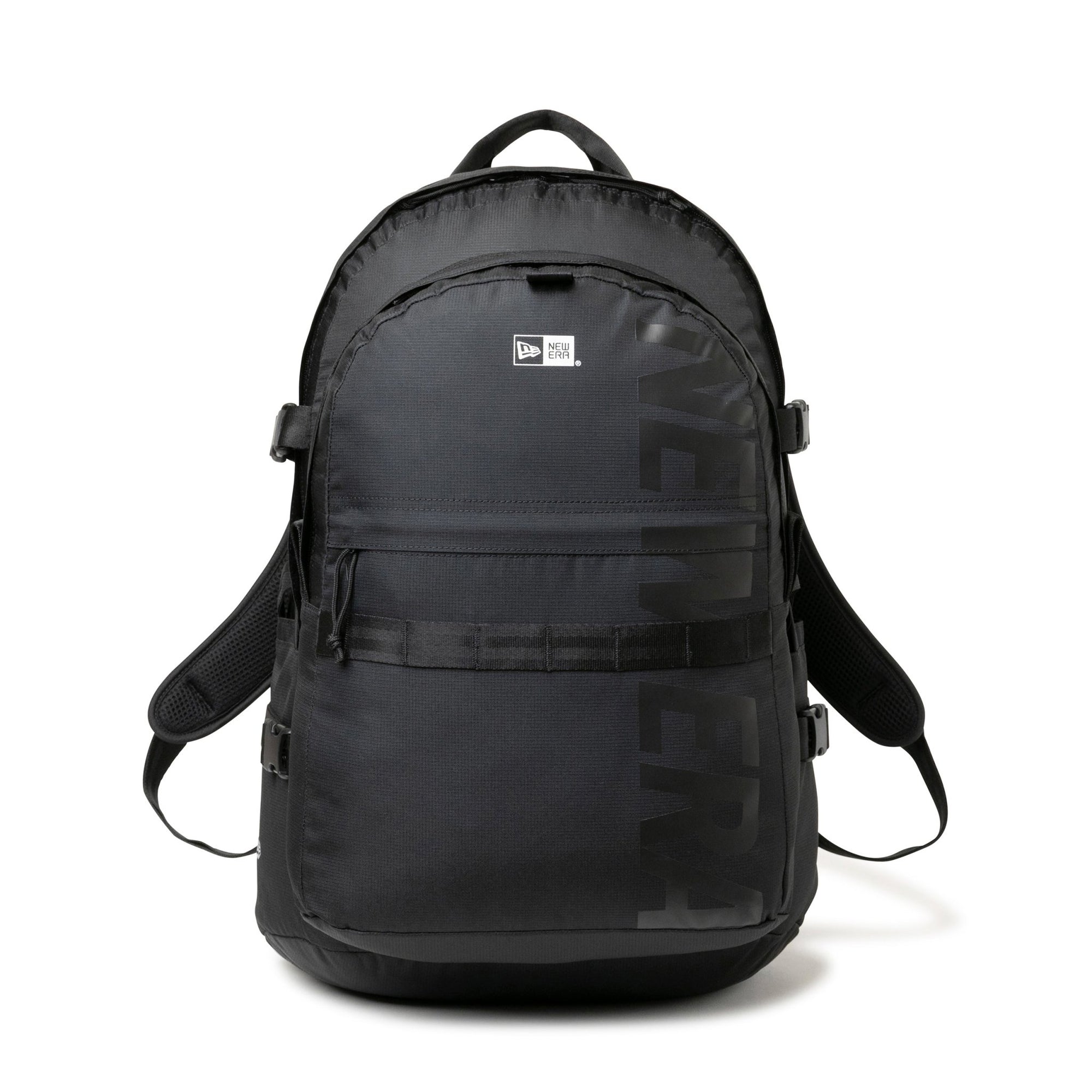 New Era Wordmark Reflective Black on Black Carrier Pack Backpack Bag