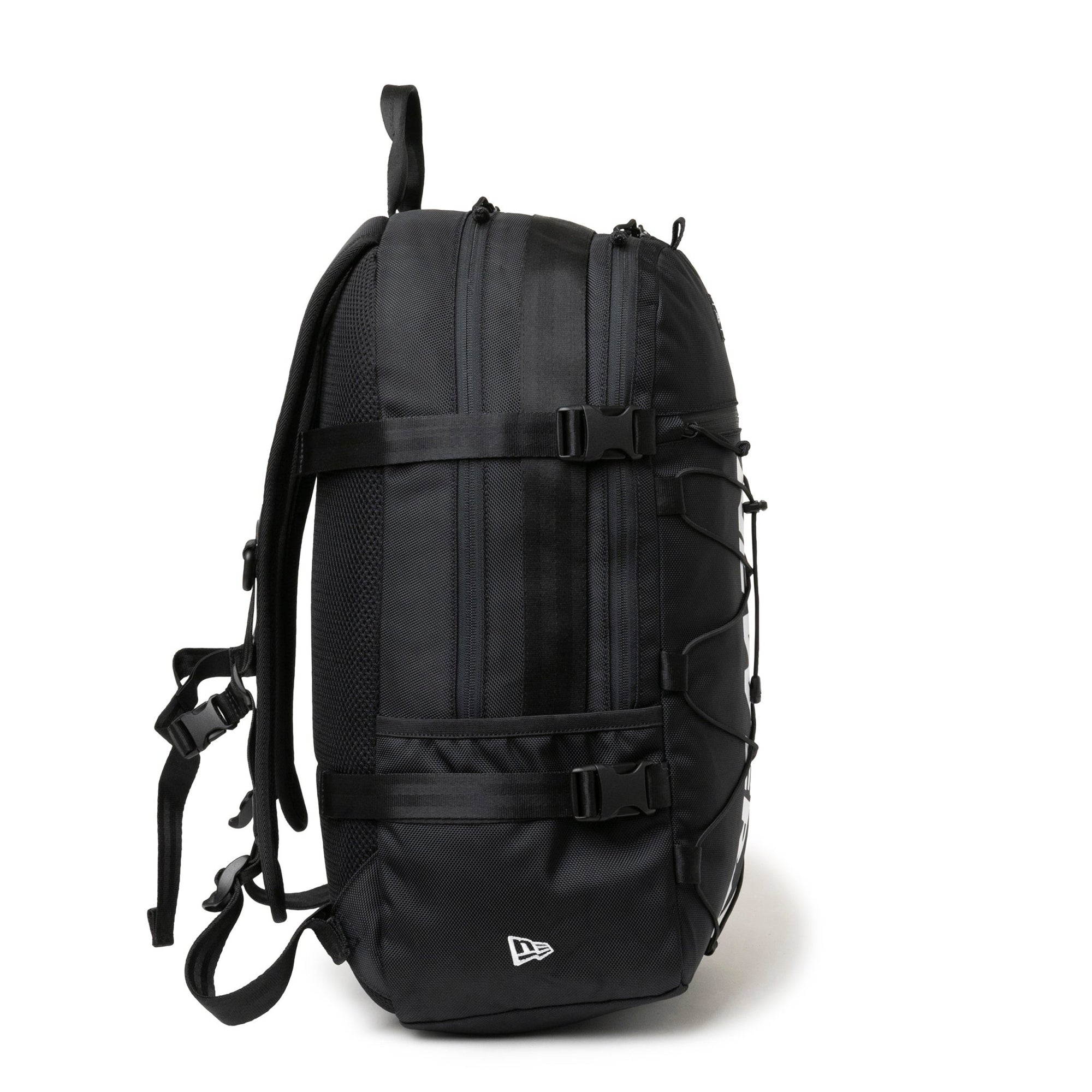 New Era Wordmark Reflective Black on Black Carrier Pack Backpack Bag