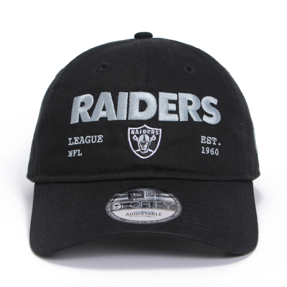Las Vegas Raiders Stadium Ticket Black 9FORTY Unstructured Cap