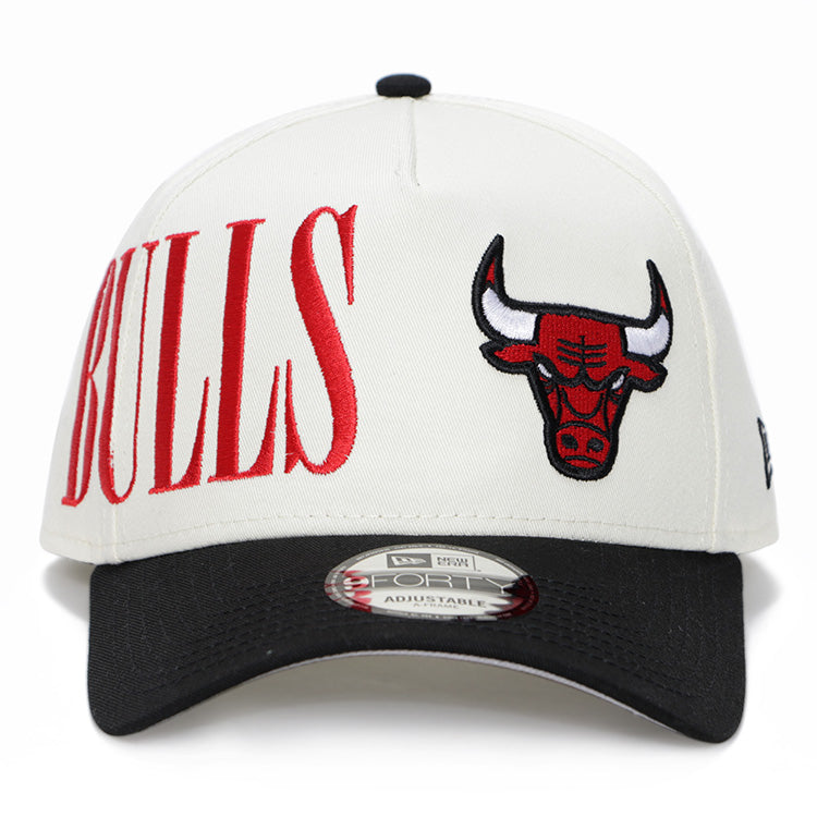 Chicago Bulls NBA Tall Text 9FORTY A-Frame Snapback Cap