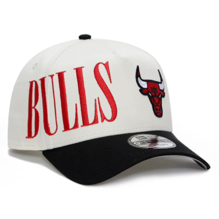 Chicago Bulls NBA Tall Text 9FORTY A-Frame Snapback Cap