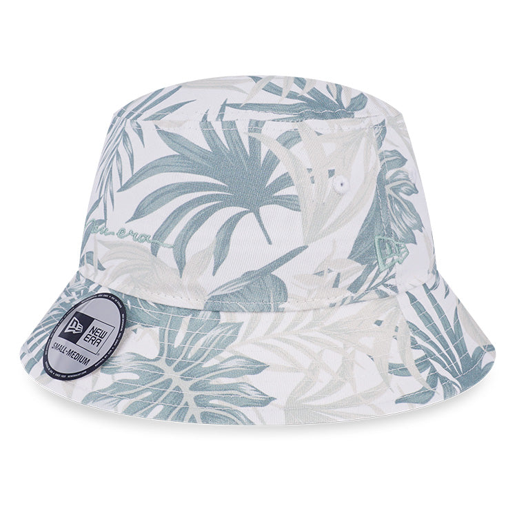 New Era Soft Nature Plants White Multi Tapered Bucket Hat