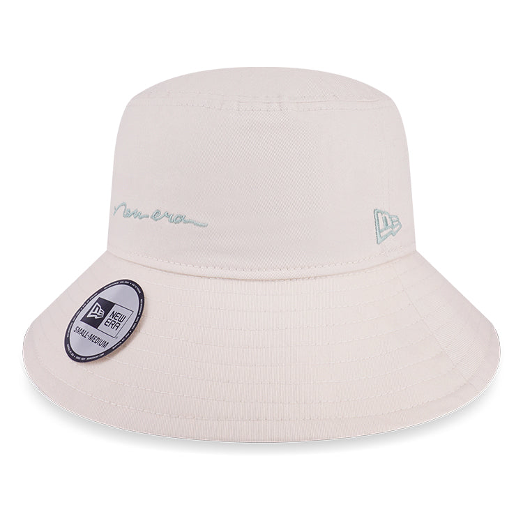 New Era Soft Nature Plants Light Cream Tapered Bucket Hat