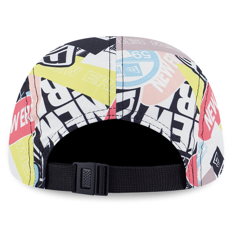 New Era Party Vibe Sticker Bombing Black Camper Hat