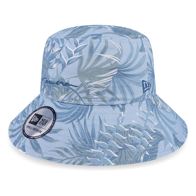 New Era Soft Nature Plants Soft Blue Multi Bucket Hat