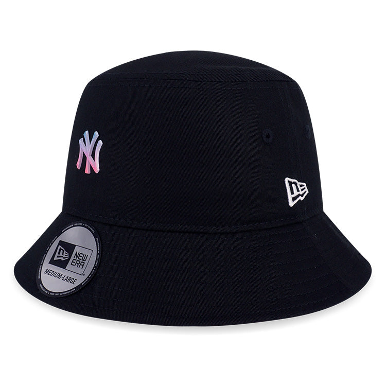 New York Yankees MLB Metal Plate Black Bucket Hat