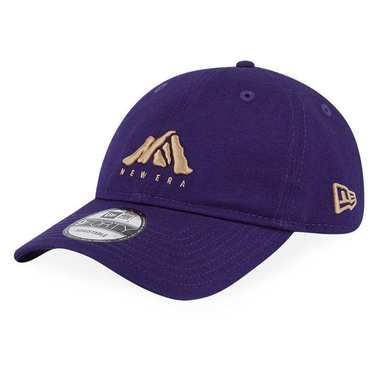 New Era Mountain Logo Purple 9FORTY Unstructured Adjustable Cap