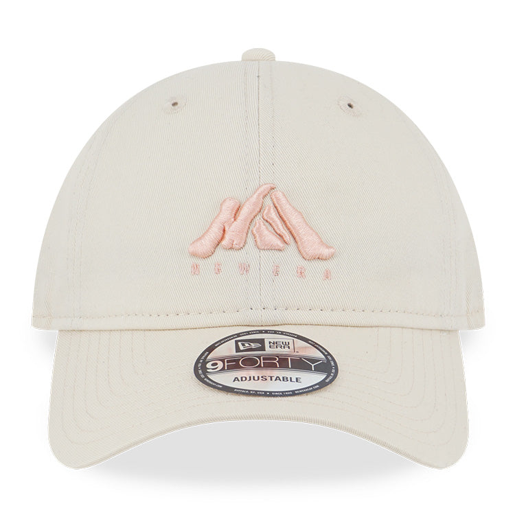 New Era Mountain Logo Light Cream 9FORTY Unstructured Adjustable Cap