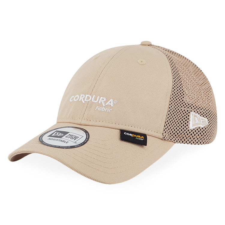 New Era Wordmark Cordura Re Cor Oat Milk 9FORTY Unstructured Adjustable Cap