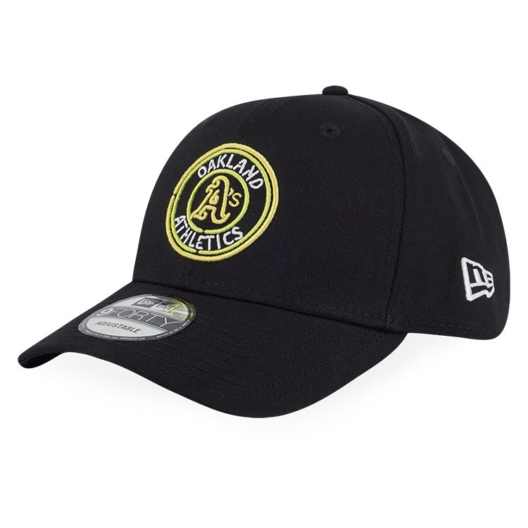 Oakland Athletics MLB Party Vibe Summer Neon Black 9FORTY Adjustable Cap