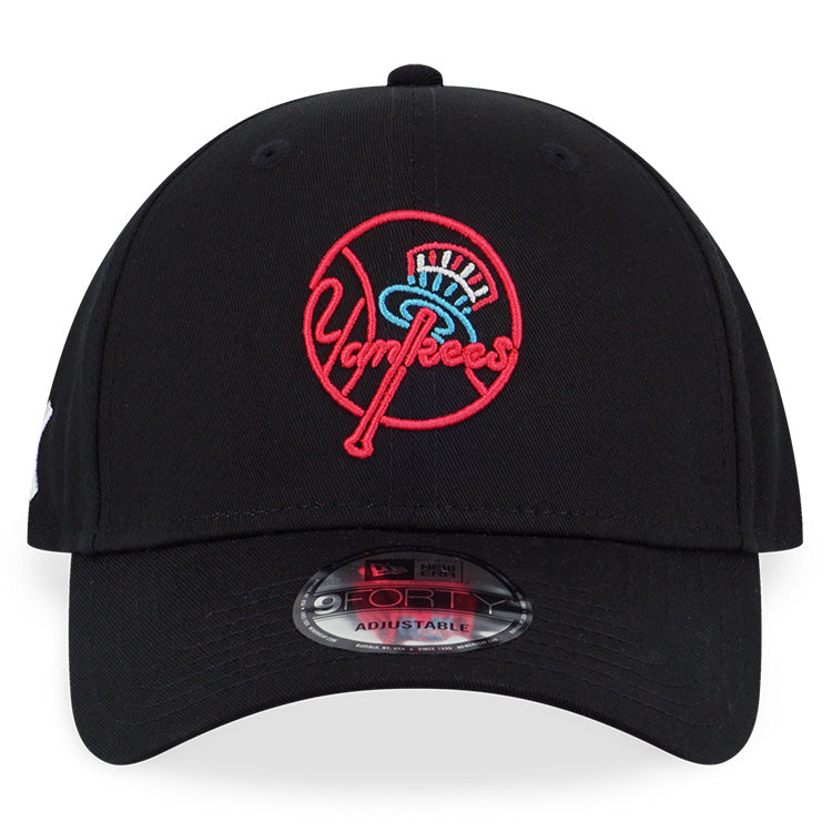 New York Yankees MLB Party Vibe Summer Neon Black 9FORTY Adjustable Cap