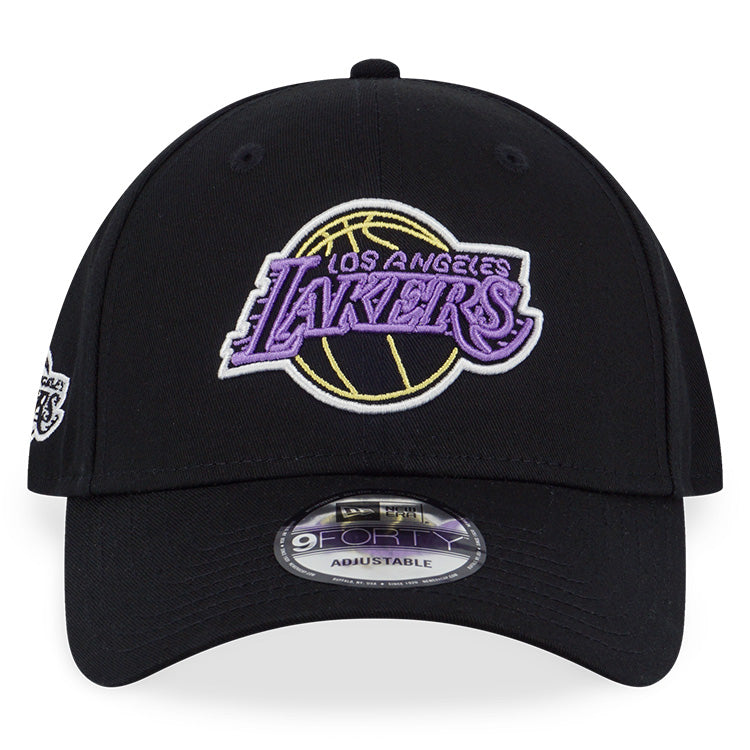 Los Angeles Lakers NBA Party Vibe Summer Neon Black 9FORTY Adjustable Cap