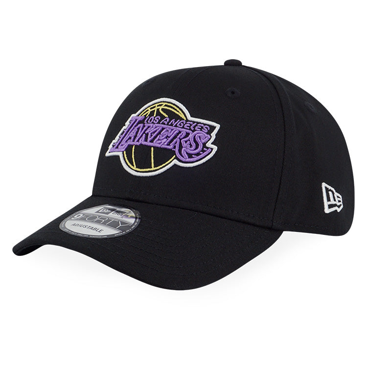 Los Angeles Lakers NBA Party Vibe Summer Neon Black 9FORTY Adjustable Cap