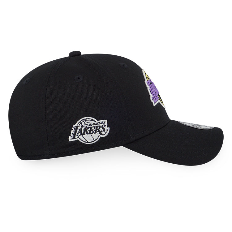 Los Angeles Lakers NBA Party Vibe Summer Neon Black 9FORTY Adjustable Cap