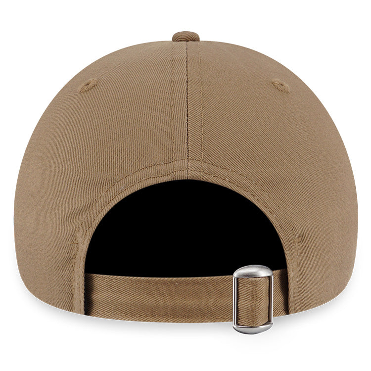 New Era Wordmark Gradient Metal Plate Khaki 9FORTY Adjustable Cap