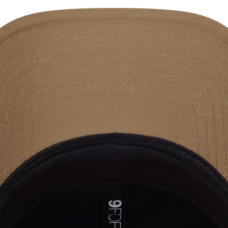 New Era Wordmark Gradient Metal Plate Khaki 9FORTY Adjustable Cap