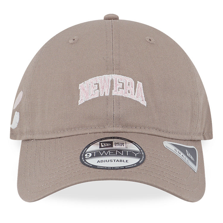 New Era Wordmark Sakura Ash Brown 9TWENTY Small Adjustable Cap