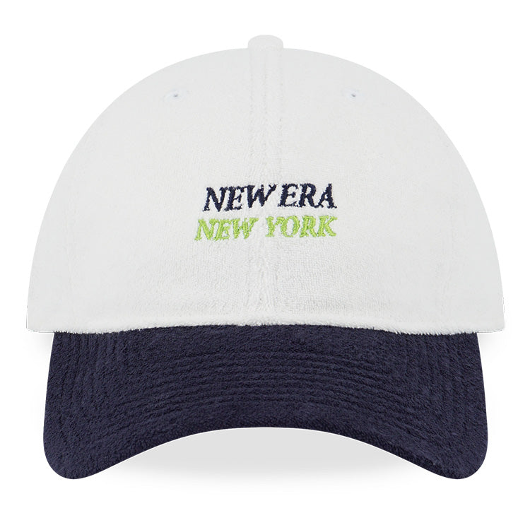 New Era Sports Club Tennis White Navy 9TWENTY Small Adjustable Cap