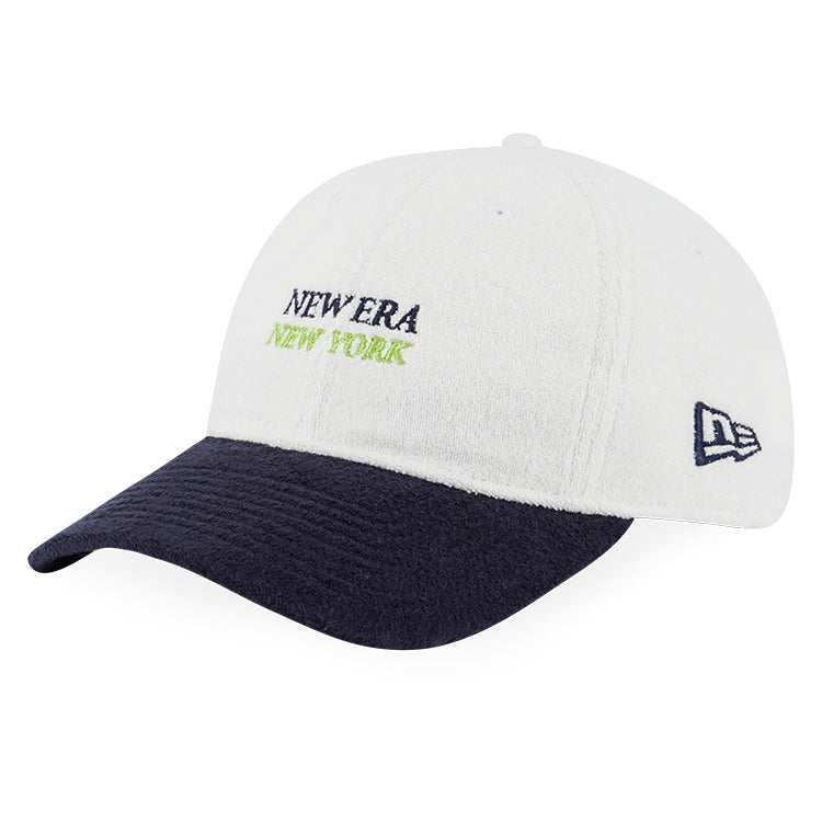 New Era Sports Club Tennis White Navy 9TWENTY Small Adjustable Cap