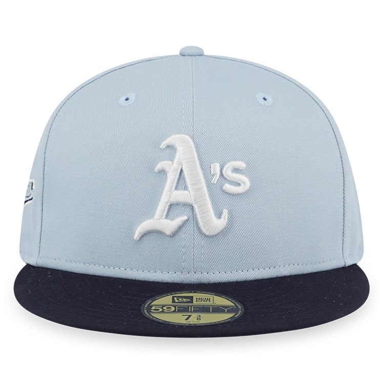 Oakland Athletics MLB 59FIFTY Packs Summer Ice Soft Blue Navy 59FIFTY Fitted Cap