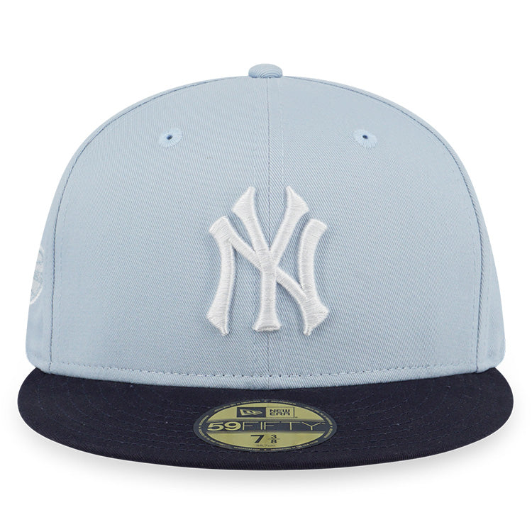 New York Yankees MLB 59FIFTY Packs Summer Ice Soft Blue Navy 59FIFTY Fitted Cap