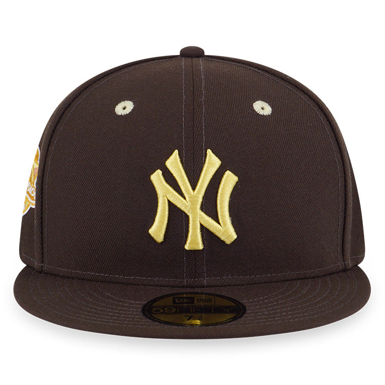 New York Yankees MLB Easter Soft Yellow on Walnut 59FIFTY Fitted Cap