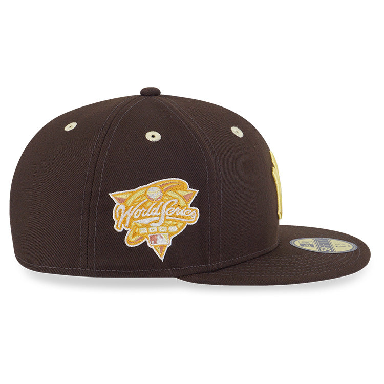 New York Yankees MLB Easter Soft Yellow on Walnut 59FIFTY Fitted Cap