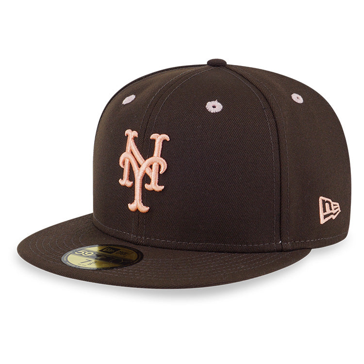 New York Mets MLB Easter Blush Sky on Walnut 59FIFTY Fitted Cap