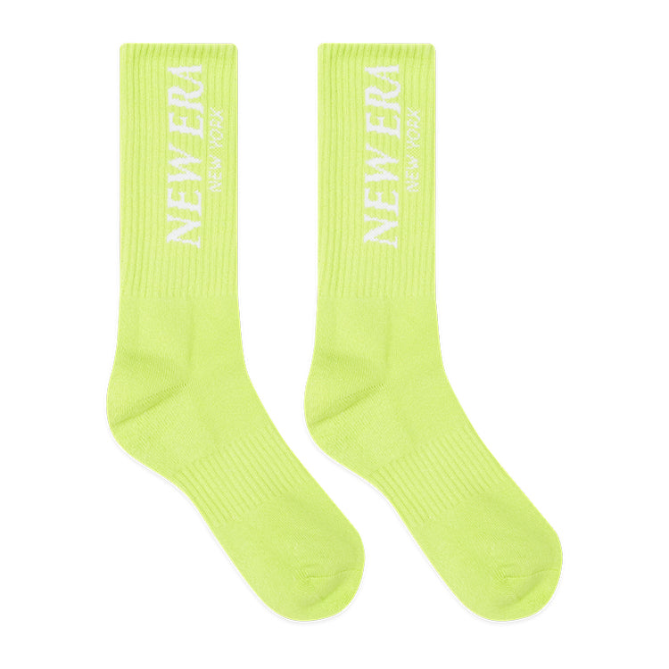 New Era Sports Club Tennis Cyber Green and White Socks