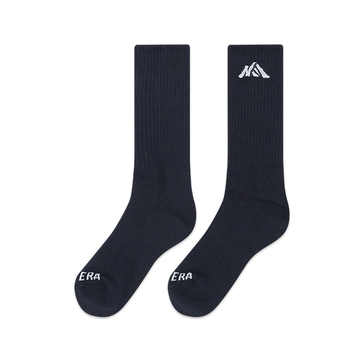 New Era Mountain Logo Black and White Socks