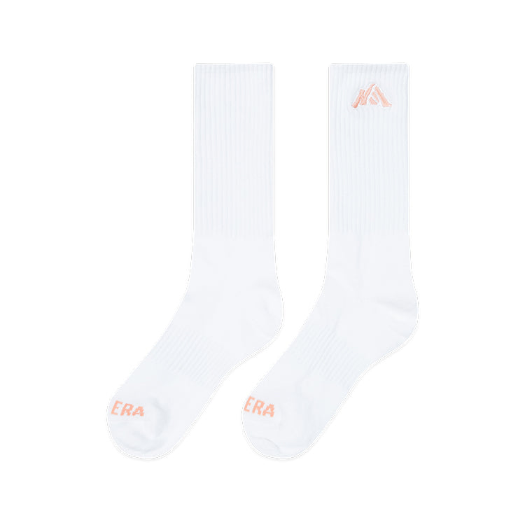 New Era Mountain Logo Black and White Socks