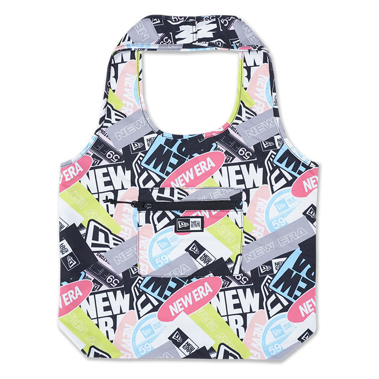 New Era Party Vibe Sticker Bombing Multi Eco Tote Bag