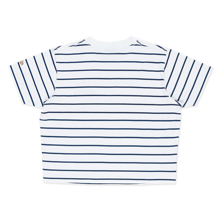 New Era Sailor Club White Women Crop Top T-Shirt