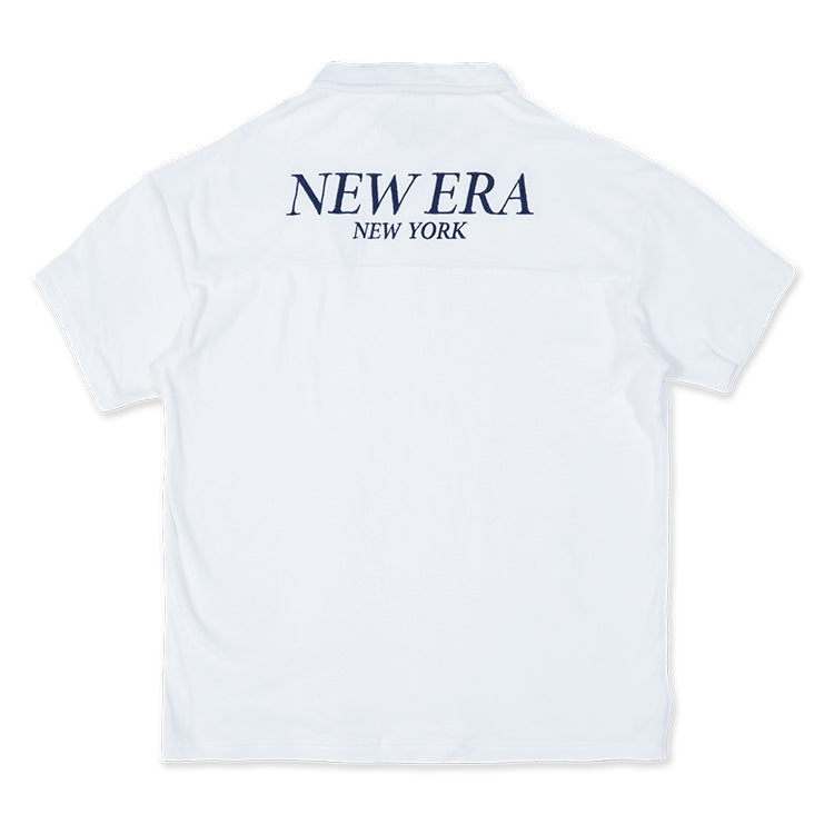 New Era Sports Club Tennis White Short Sleeve Terry Cloth T-Shirt