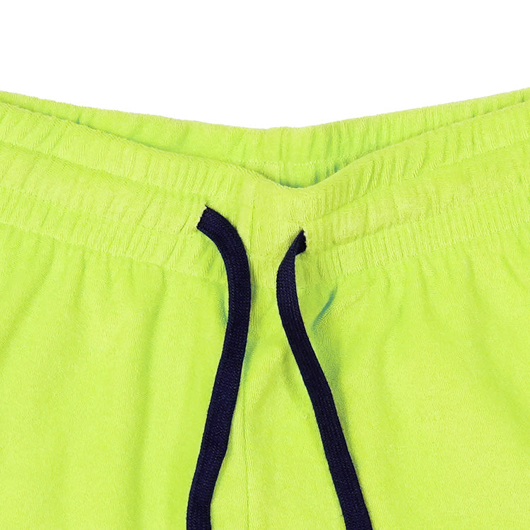 New Era Sports Club Tennis Cyber Green Terry Cloth Shorts