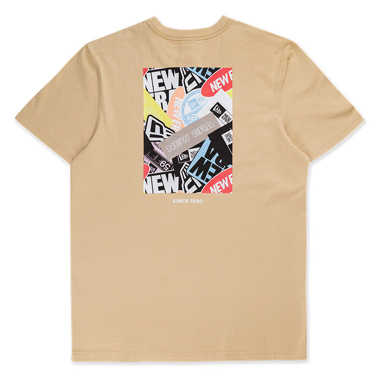 New Era Party Vibe Sticker Bombing Vegas Gold Short Sleeve T-Shirt