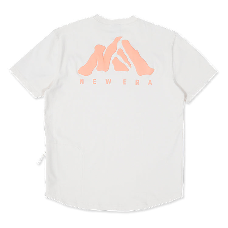 New Era Mountain Logo Light Cream Short Sleeve T-Shirt