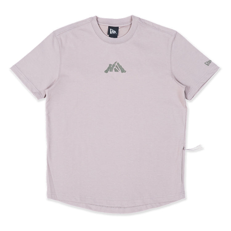 New Era Mountain Logo Ash Brown Short Sleeve T-Shirt