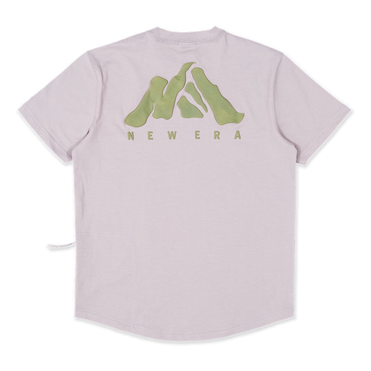 New Era Mountain Logo Ash Brown Short Sleeve T-Shirt