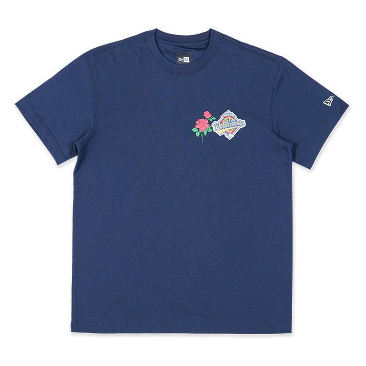 New York Yankees MLB State Flower Navy Short Sleeve T-Shirt