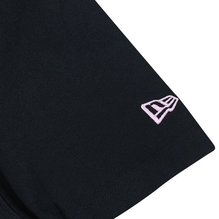 New Era Wordmark Sakura Black Short Sleeve Pocket T-Shirt