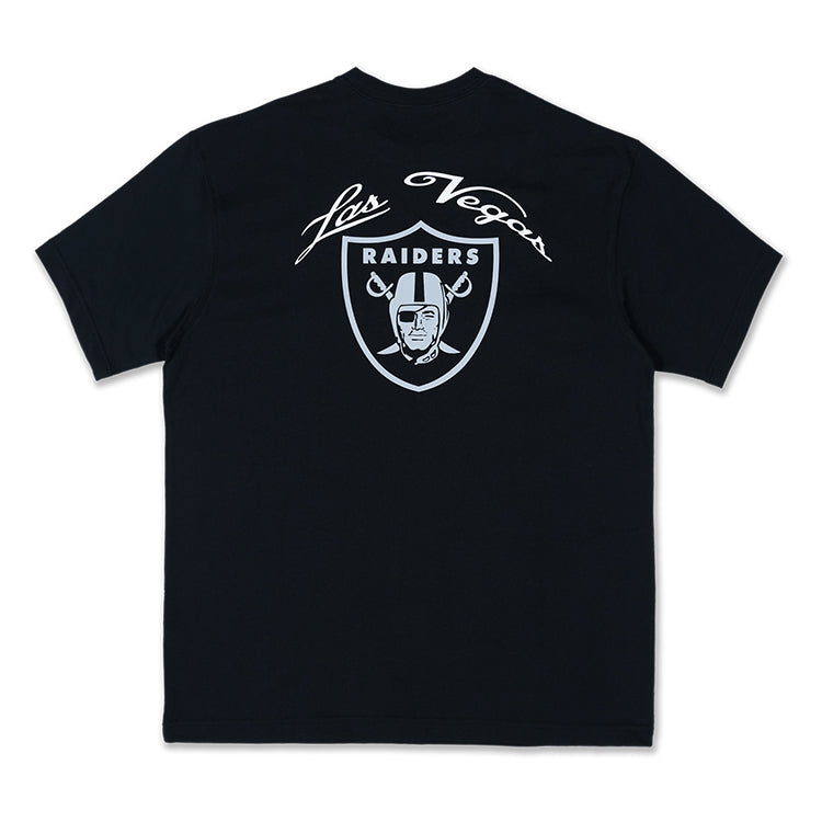 Las Vegas Raiders NFL League Mix Black Oversized Short Sleeve T-Shirt