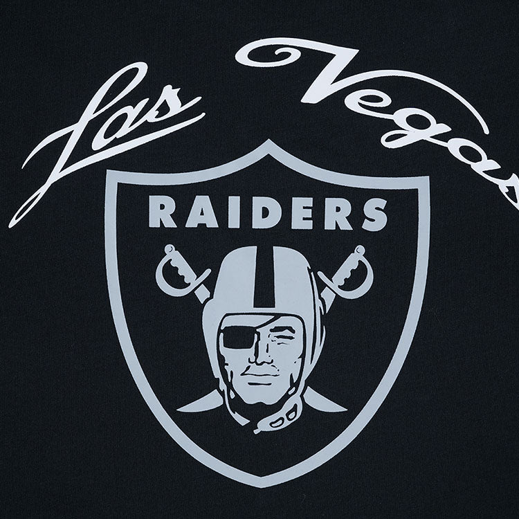 Las Vegas Raiders NFL League Mix Black Oversized Short Sleeve T-Shirt