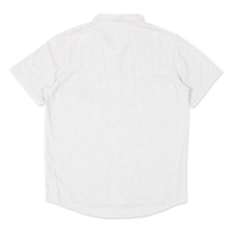 New Era Soft Nature Linen Light Cream Short Sleeve Shirt