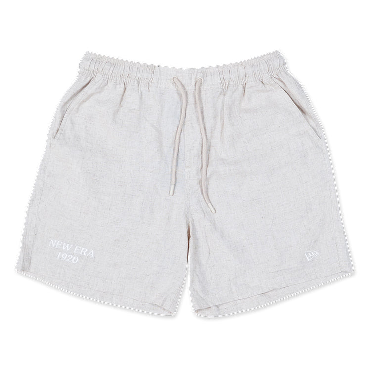 New Era Soft Nature Linen Light Cream Shorts