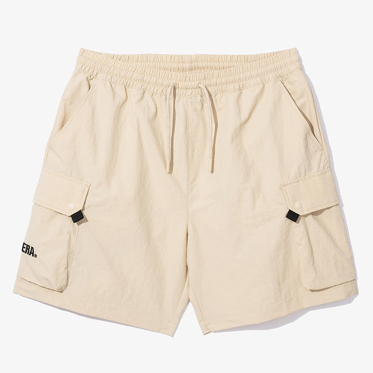 New Era Outdoor Beige Woven Pocket Shorts