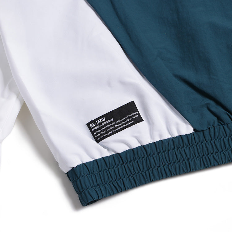 [New Era]★NE-TECH COLOR BLOCK TRACK JACKET New Era Tech Color Block Reflective Pond Dark Green