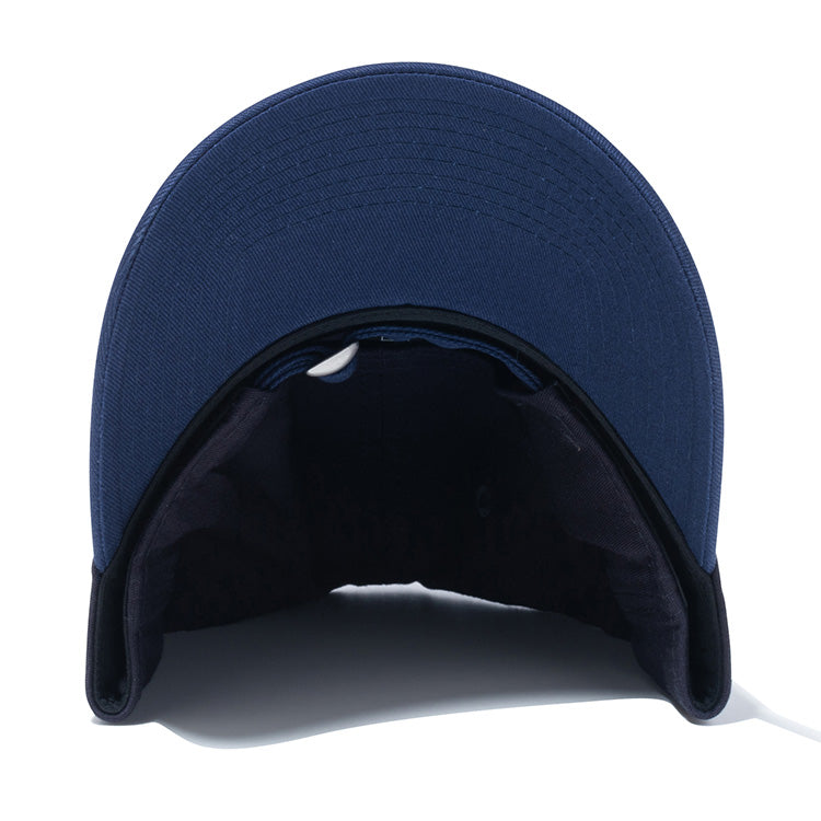 New Era Script Stretch Cotton Washable Navy 9TWENTY Long Visor Women Adjustable Strap