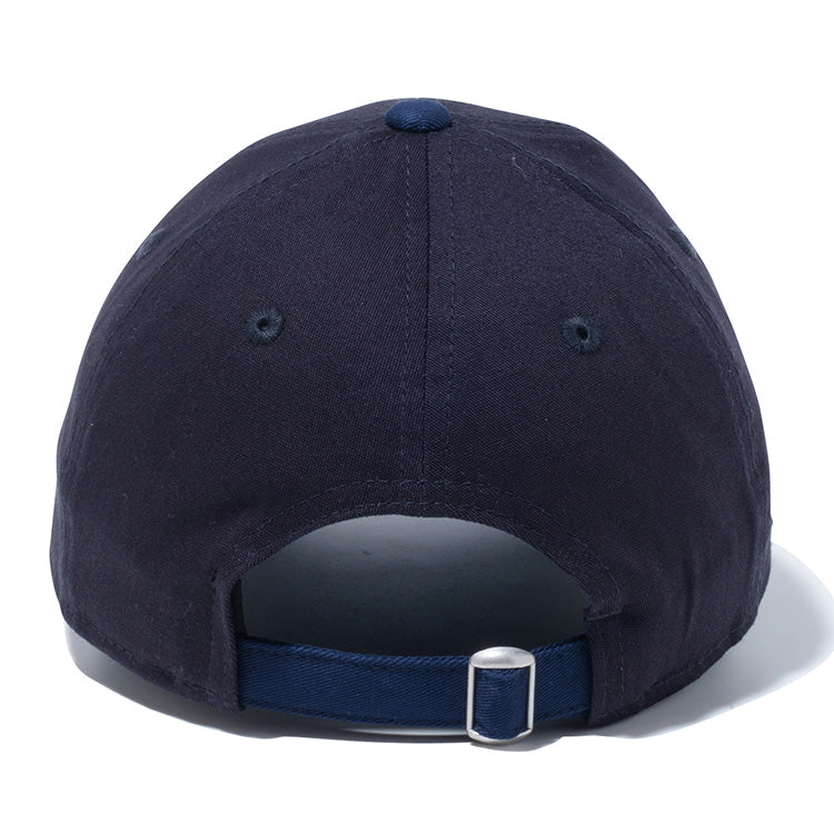 New Era Script Stretch Cotton Washable Navy 9TWENTY Long Visor Women Adjustable Strap