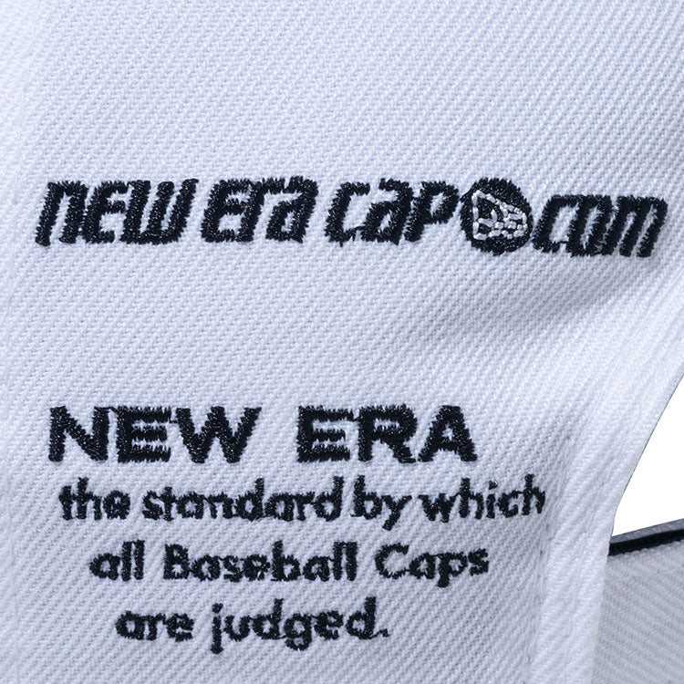 New Era Script Archive Logo White 9FORTY Velcro Adjustable Cap